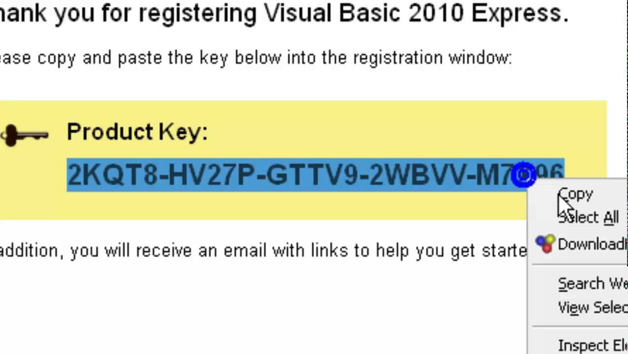 Visual Basic 2015 Serial Key